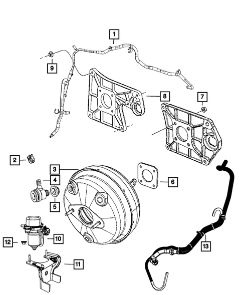 Power Brake Booster for 2012 Jeep Wrangler #0