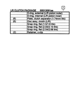 5073003AC - Automatic Transmission Multi-Speed: Automatic Transmission Clutch Package for Mopar Image