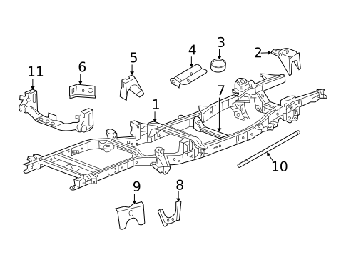 Frame & Components for 2007 Dodge Ram 2500 #1