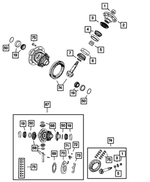 68400363AA - Front Axle; Dana 210 MM; Differential and Drive Line: Drive Pinion Bearing Kit for Mopar Image