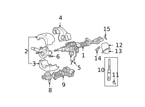Shroud, Switches & Levers for 2002 Chrysler Town & Country #0