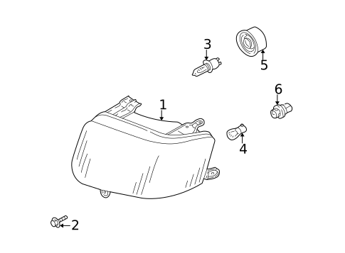 Bulbs - Chassis for 2005 Mazda Tribute #0