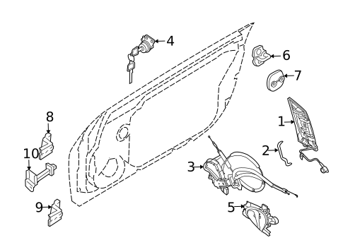 Lock & Hardware for 2013 Nissan 370Z #0