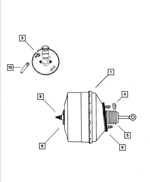 Power Brake Booster for 2010 Dodge Viper #0