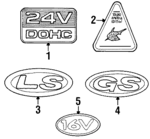 F8RZ16098BA - Body: Emblem for Mercury: Mystique Image