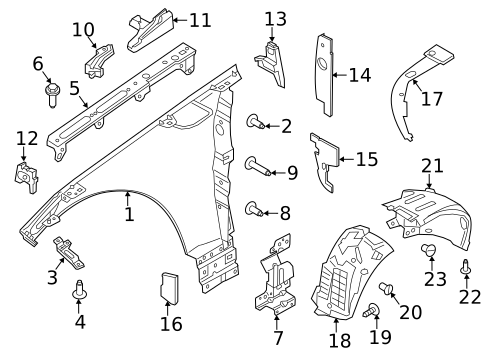 Fender & Components for 2023 Land Rover Discovery #2