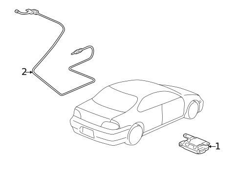 Antenna & Radio for 2003 Acura CL #0