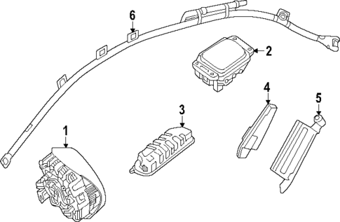 Air Bag Components for 2025 Mercedes-Benz C43 AMG #0