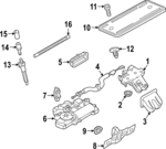 4M0827506E - Body: Gate Lock for Audi: A7 Sportback, Q4 e-tron Sportback, RS7 Sportback, S7 Sportback Image