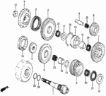 90414PA9010 - Transmission - Automatic: WASHER, SPLINE (35X50X3.15) for Honda Image