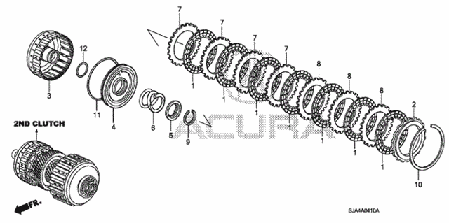 AT Clutch (2nd) for 2007 Acura RL #0