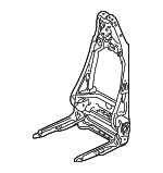 99652132901 - Body: Seat Back Frame for Porsche: 911 Image
