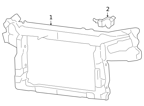 Radiator Support for 2004 Mercury Monterey #0