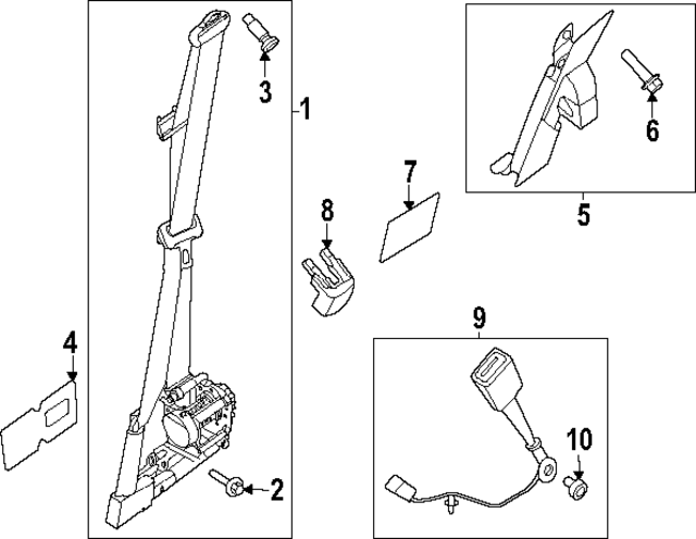 PC3Z28611B08AA - Electrical: Outer Belt for Ford: F-250 Super Duty, F-350 Super Duty, F-450 Super Duty, F-550 Super Duty Image