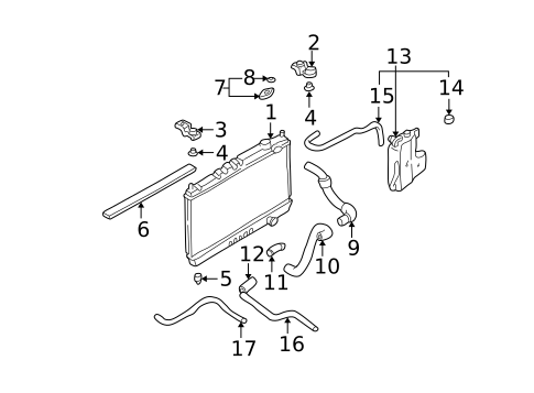 Radiator & Components for 2002 Nissan Xterra #0