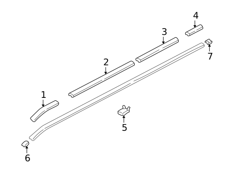 Exterior Trim - Roof for 2004 Hyundai Santa Fe #0