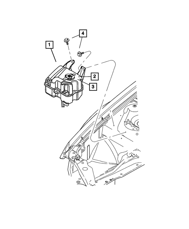 « 4596258AC – Cooling : Récupération Du Liquide De Refroidissement Vase D`expansion pour Mopar Image »