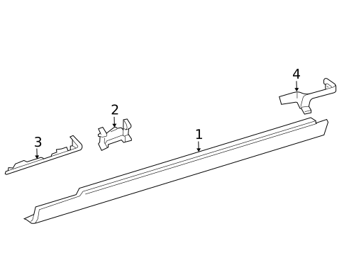 Exterior Trim - Pillars for 2003 Mercedes-Benz E55 AMG #0