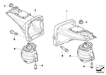 22112282628 - Engine and Transmission Suspension: Engine Supporting Bracket, Right for BMW Image