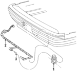 F6VZ13550AA - Electrical: License Lamp for Lincoln: Town Car Image