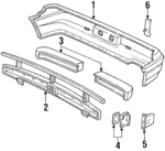71501SH2A01ZZ - Body: Bumper Cover for Honda: CRX Image