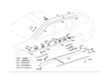 2036902282 - Covering and Lining: Drip Rail for Mercedes-Benz Image