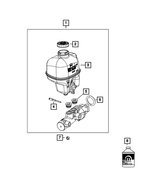 Brake Master Cylinder for 2012 Ram 1500 #0
