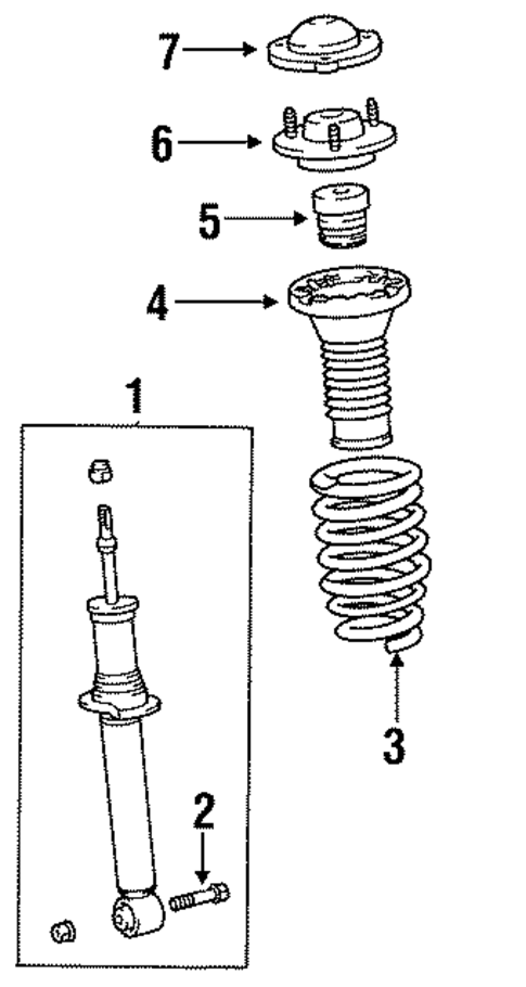 Shocks & Components for 1995 Lexus LS400 #0