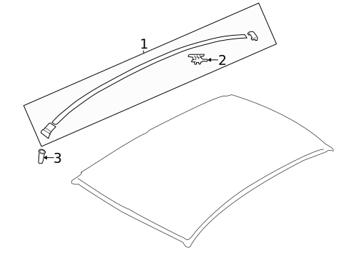 Exterior Trim - Roof for 2023 Subaru Crosstrek #1