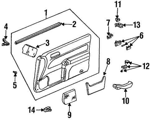 Door for 1994 Honda Accord #4