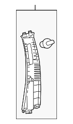 6241152120B0 - Body: Upper Center Pillar Trim for Toyota: Yaris Image