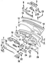 66130AA001EM - : Glove Box for Subaru Image