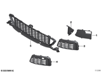 51118072775 - : Grille, Side, Open, Left for BMW Image