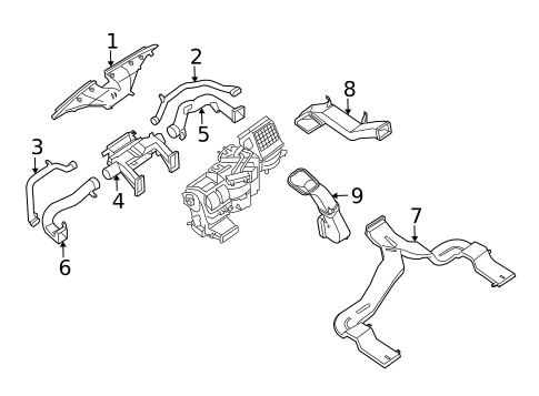 Ducts for 2010 INFINITI QX56 #0