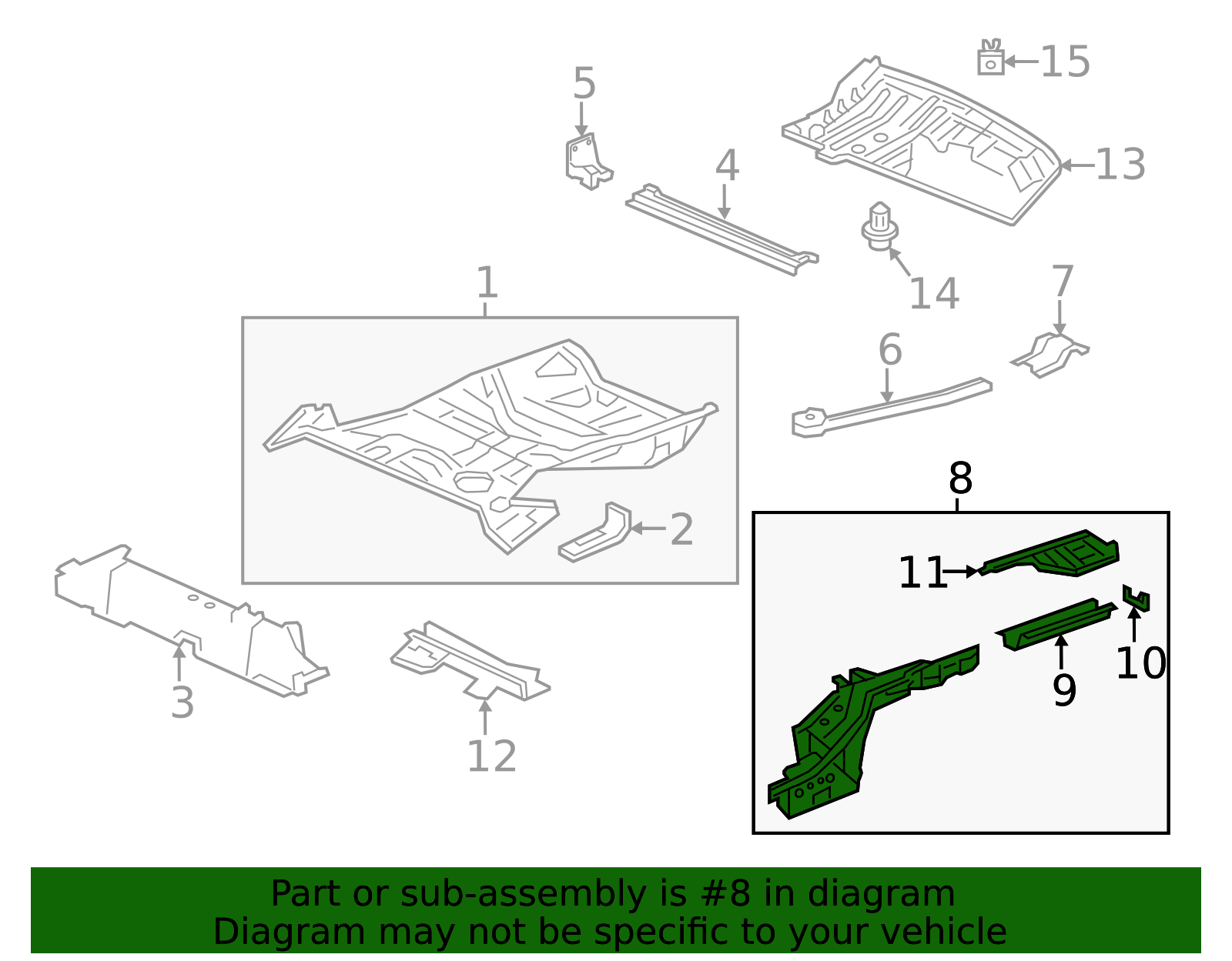 65660-T1W-A00ZZ - Frame Side Member Assembly | All Discount Parts