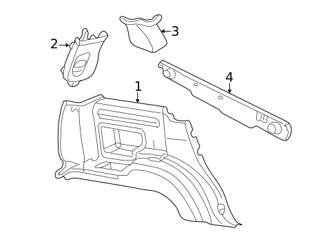 Interior Trim - Quarter Panels for 2004 Lincoln Aviator #0