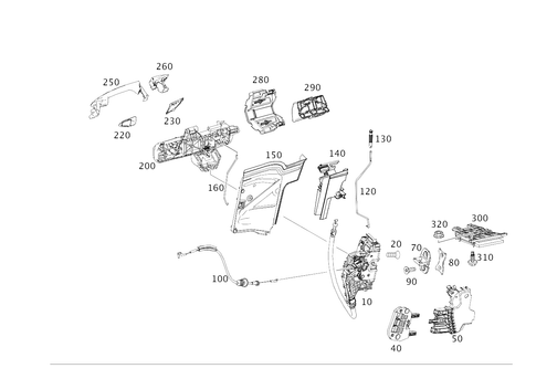 Locking System for 2023 Mercedes-Benz CLA250 #0