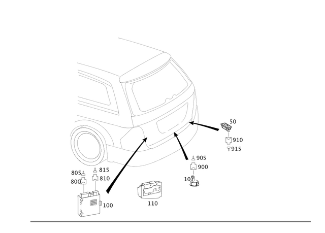 2205455428 - Electrical System: Receptacle Housing for Mercedes-Benz Image image