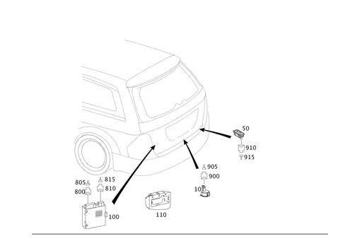 Remote Trunk Release for 2011 Mercedes-Benz ML450 #0