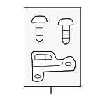 8119448100 - Electrical: Repair Bracket for Lexus: RX350, RX350L, RX450h, RX450hL Image