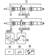 2AMD6382AB - : U-joint Kit, Value Line for Mopar Image