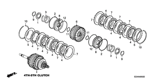 AT Clutch (4th-5th) (L4) for 2007 Honda Accord #0