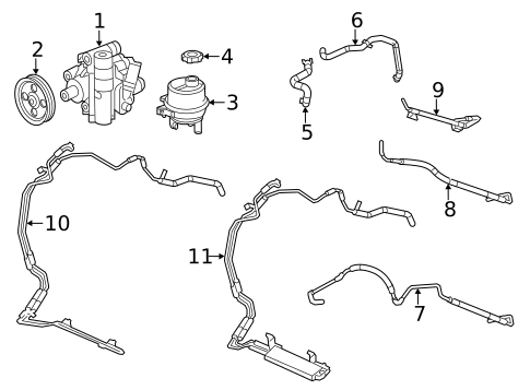 Pump & Hoses for 2018 Dodge Journey #0