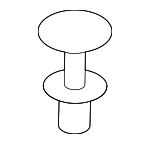 51442756902 - Body: Headliner Clip for Mini: Cooper, Cooper Clubman, Cooper Countryman, Cooper Paceman Image