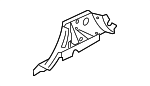 4KE809391 - Body: Inner Hinge Pillar Reinforcement for Audi Image image