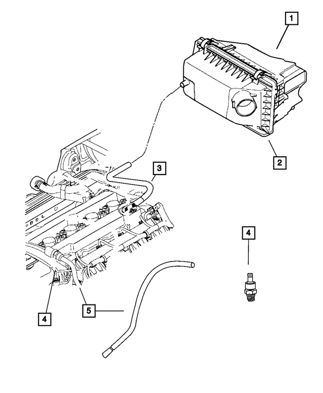 « 68022258AB – Engine 2.4L Four Cylinder : Epurateur D`air Corps pour Mopar Image »