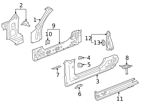 Hinge Pillar for 2014 Chevrolet Camaro #1