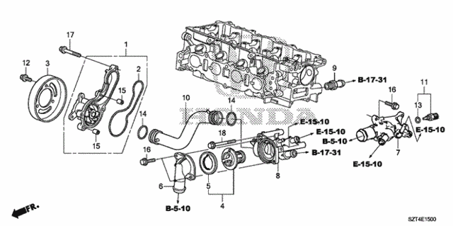 Water Pump for 2012 Honda CR-Z #0