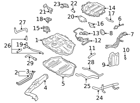 Fuel System Components for 1999 Mazda 626 #0