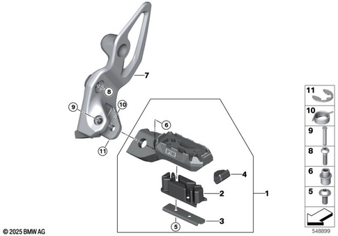 Footrests for 2025 BMW-Motorrad R 12 G/S #1